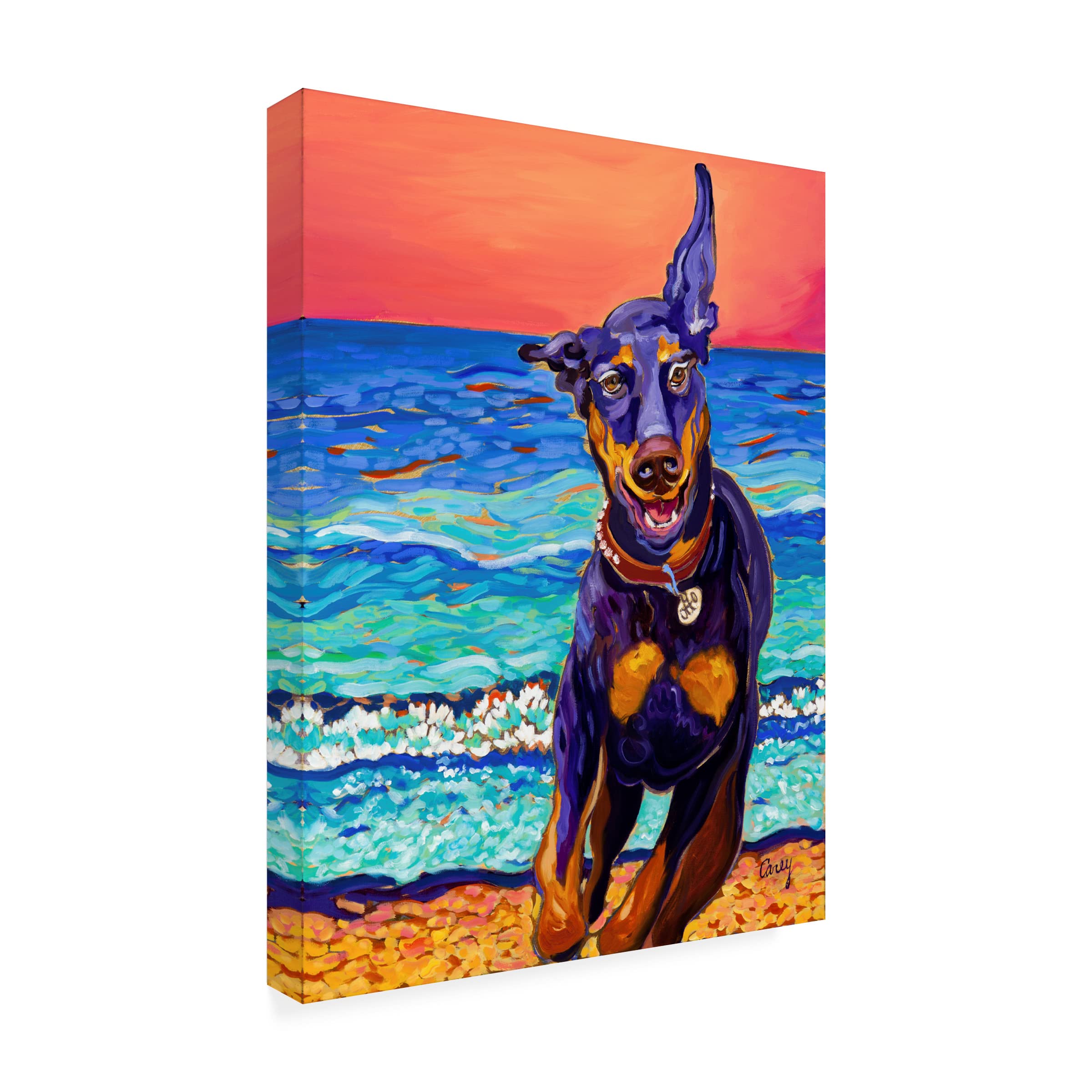 Trademark Fine Art 'Otto' Canvas Wall Art Print by Cathy Carey - Modern Abstract Painting for Living Room, Bedroom & Office Decor