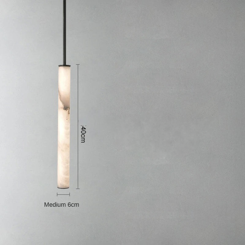 Vireo Modern Marble Pendant Light Fixture - Elegant Hanging Chandelier for Dining Room, Kitchen Island, Living Room & Bedroom Decor