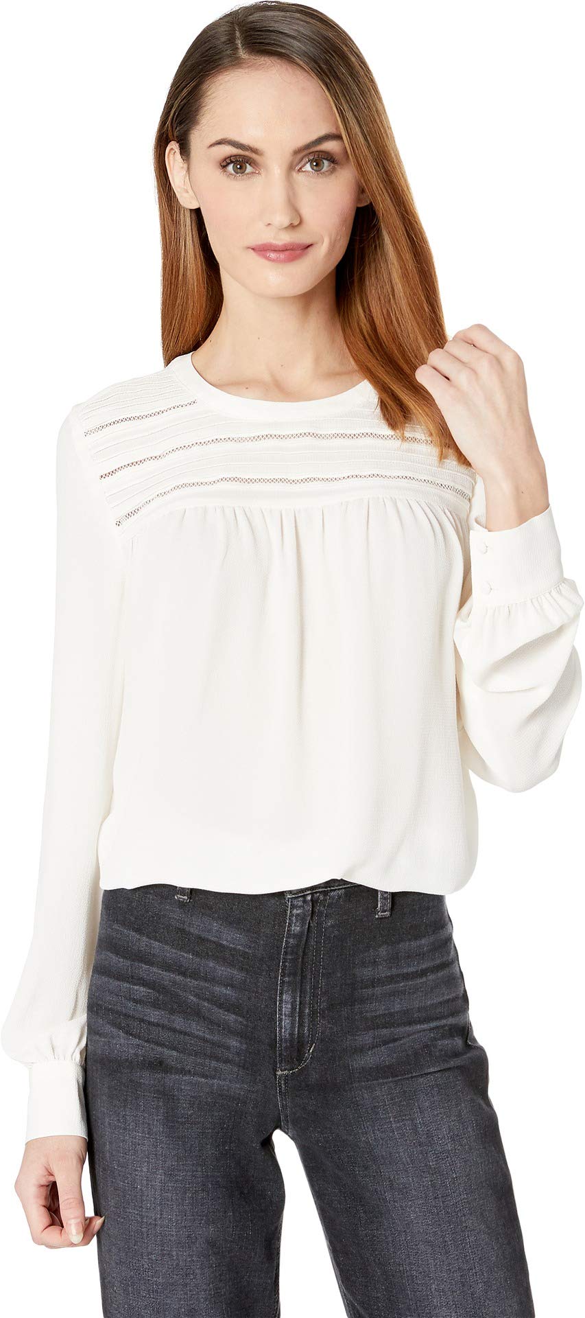 Vince Camuto Women's Long Sleeve Blouse Shirt - Elegant Flowy Tunic Top for Work, Office & Casual Outfits | Perfect for Business Attire, Date Night & Everyday Wear