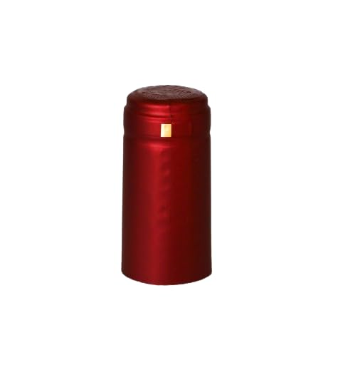 100 Pcs Burgundy Red Heat Shrink Capsules with Tear Tab - Waterproof Wire Connectors for Electrical DIY, Automotive & Marine Applications