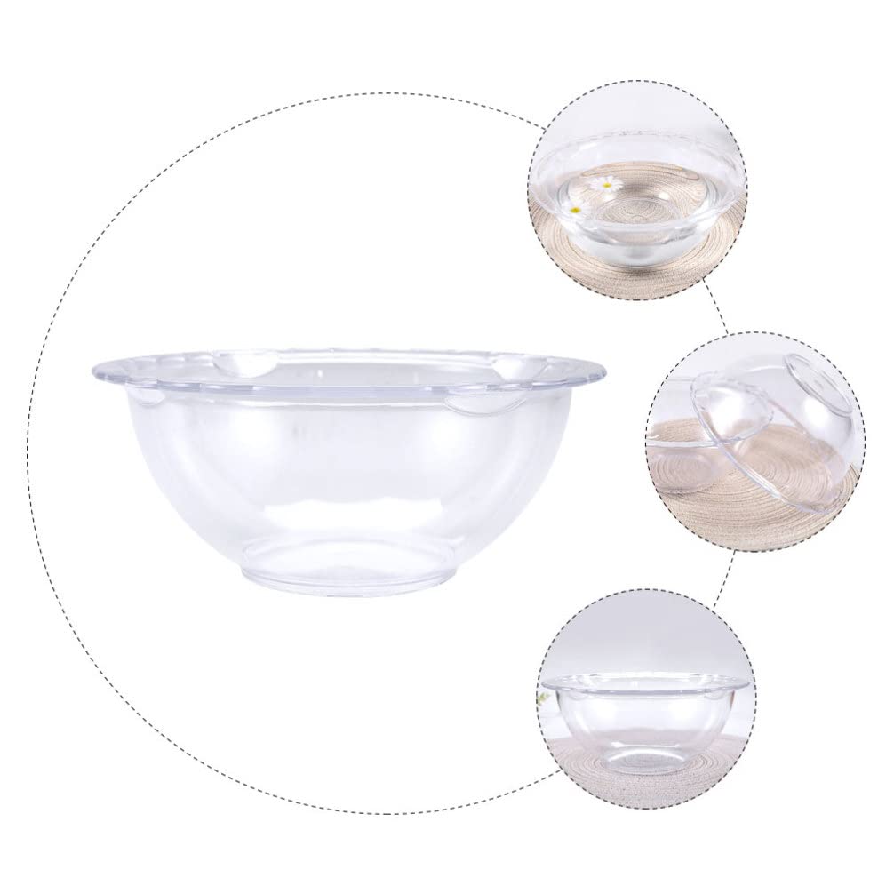 1pc Transparent Lace Wash Basin - Durable Portable Small Cleaning Basin for Dormitory, Home & Travel | Perfect for Face Washing, Makeup Removal & Handwashing