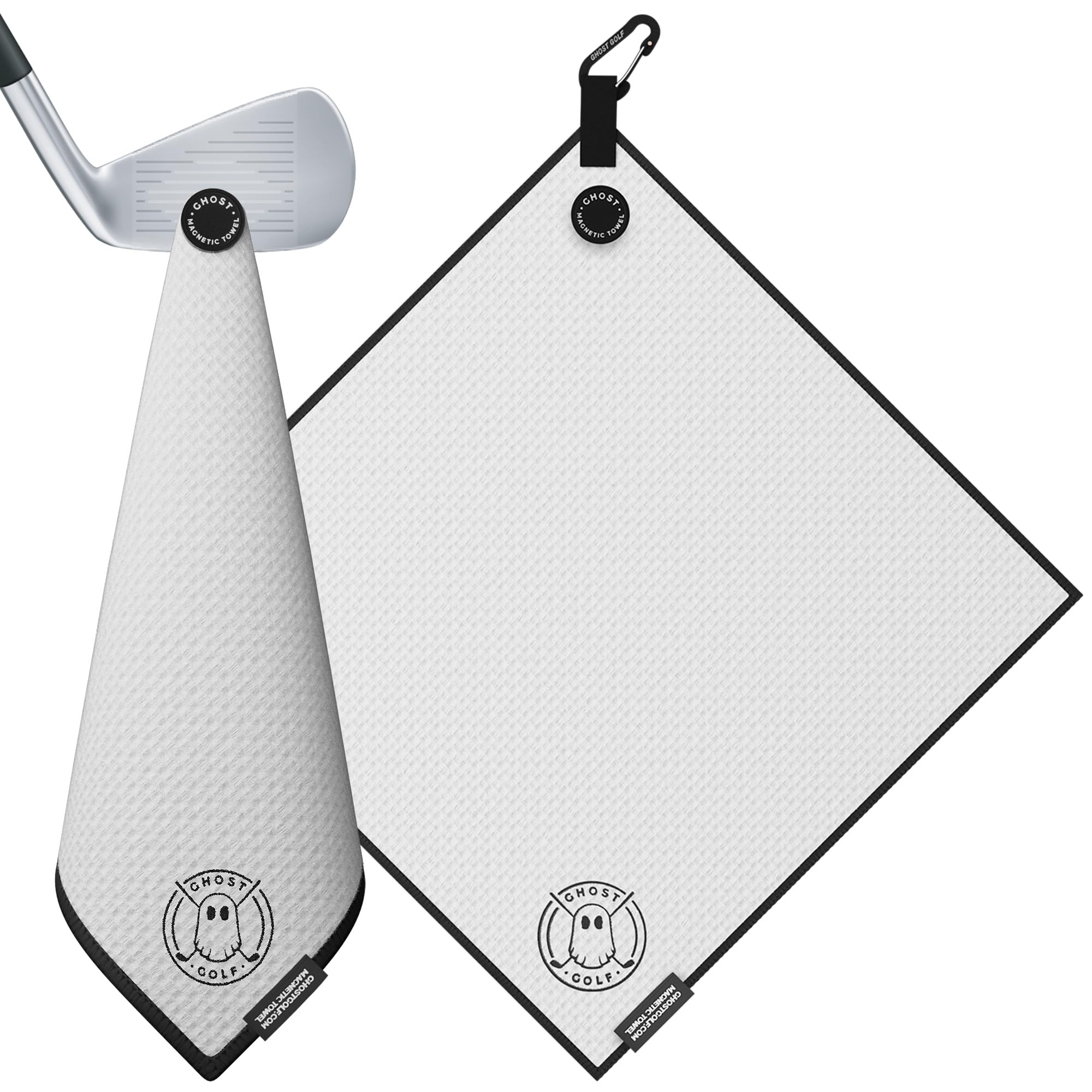 Premium Ghost Golf Magnetic Towel (Greenside) - Ultra-Absorbent 18
