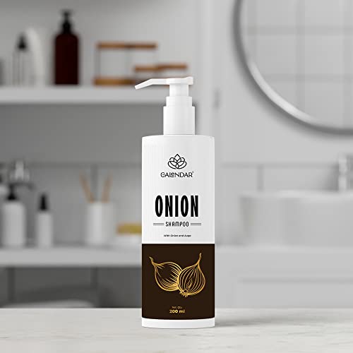 Onion Hair Fall Control Shampoo - Nourishes & Strengthens Hair, Reduces Breakage (200ml) - Ideal for Daily Use & Damaged Hair Repair