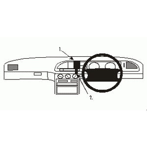 ClicOn No Holes Center Dash Mount for Ford Mondeo (1993-1996) - Universal Car Phone Holder for Safe Driving & GPS Navigation