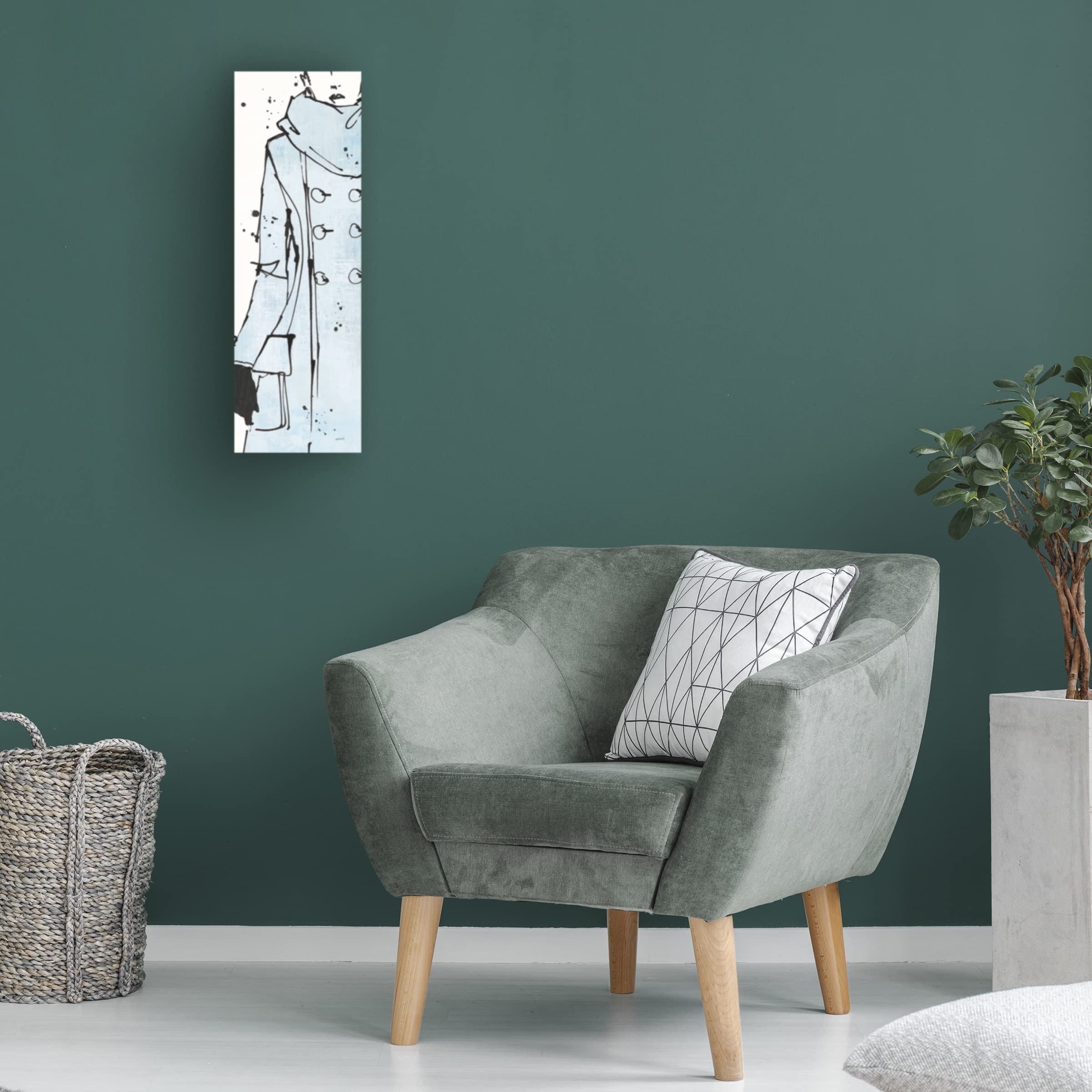 Anne Tavoletti 'Fashion Strokes VII Pastel' Canvas Wall Art Print - Modern Abstract Fashion Painting for Living Room, Bedroom & Office Decor