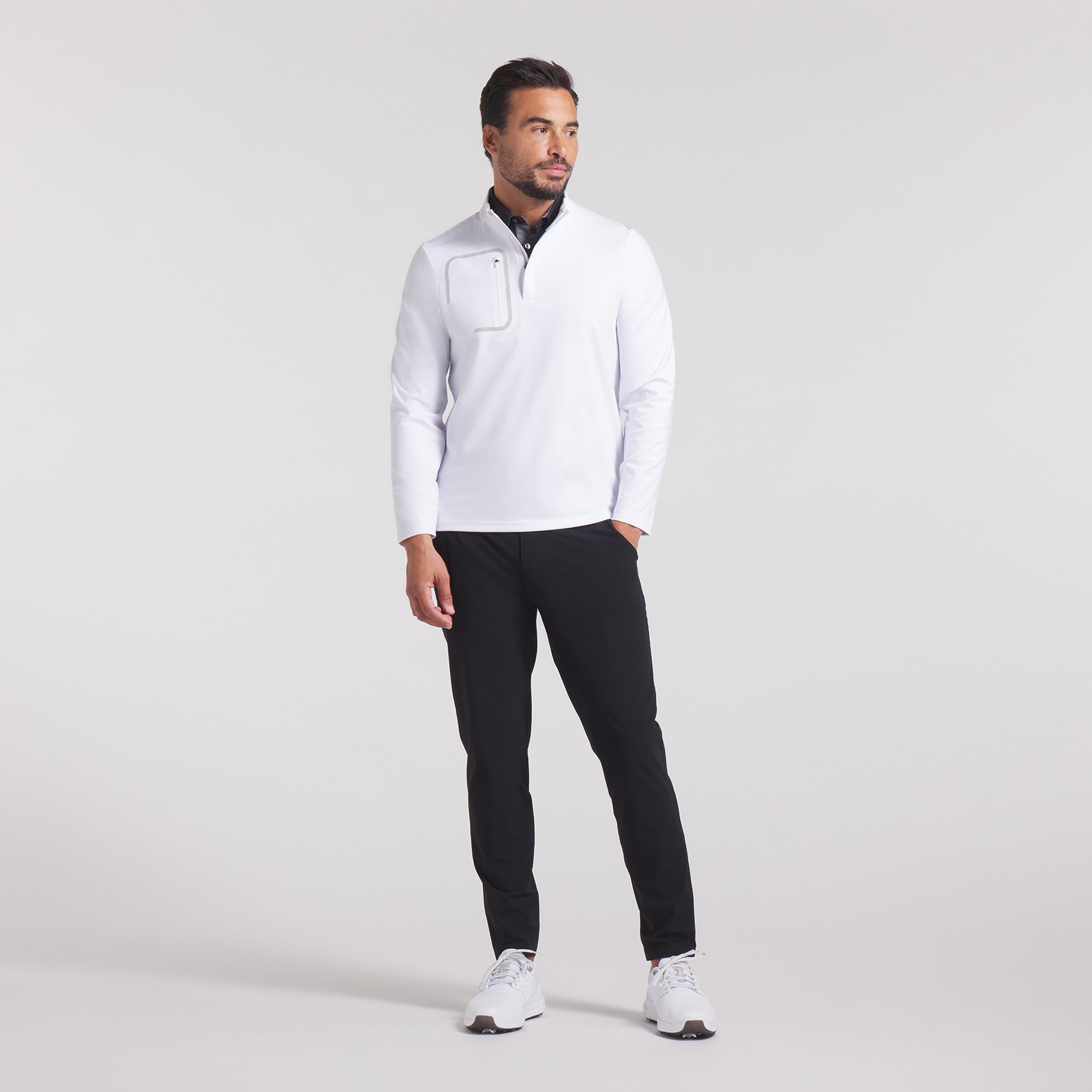 CLOUDSPUN Tech Golf 1/4 Zip Pullover - Lightweight & Breathable Performance Golf Shirt for Men - Perfect for Golfing, Training & Outdoor Activities