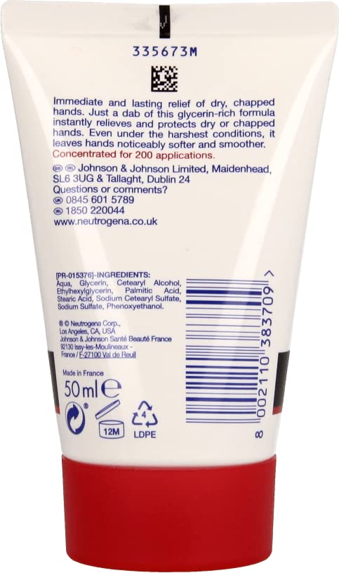 Neutrogena Norwegian Formula Hand Cream 50ml - Intense Moisturizing for Dry, Cracked Hands - Perfect for Winter Care & Daily Hydration