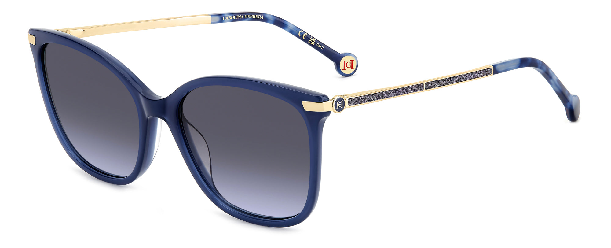 Carolina Herrera HER 0261/G/S Women's Luxury Sunglasses - UV Protection & Polarized Lenses for Driving, Beach & Outdoor Activities