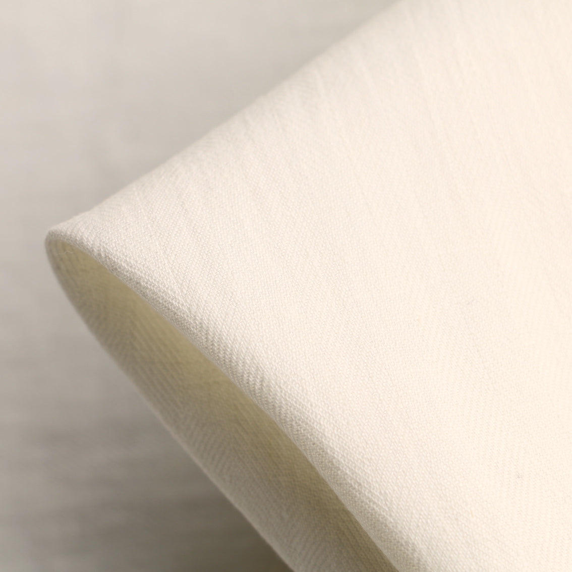 Premium Beige Stripe Linen Herringbone Fabric - Soft Textured Upholstery Material for Sofa, Curtains & Home Decor