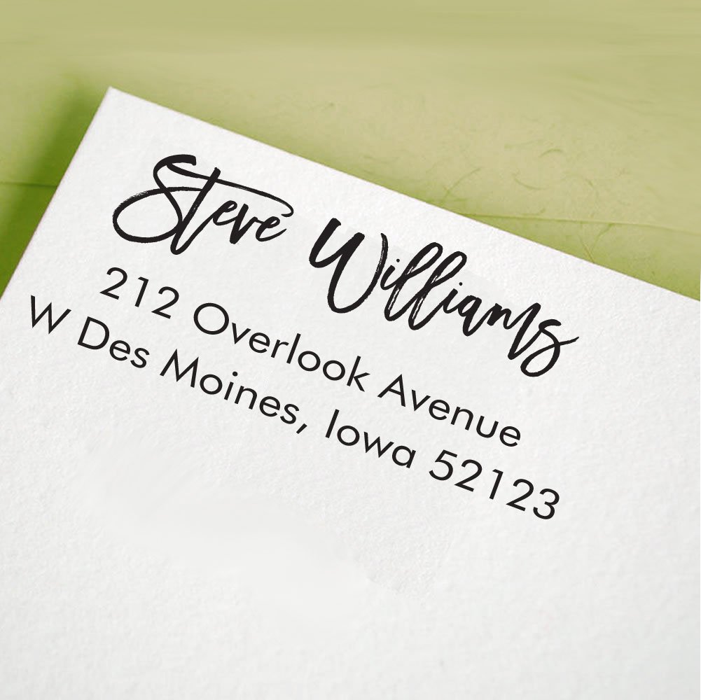 Custom Self-Inking Rubber Stamp - Personalized Proposal Gift Idea with Return Address - Perfect for Wedding Invitations, Thank You Cards & Business Mailings