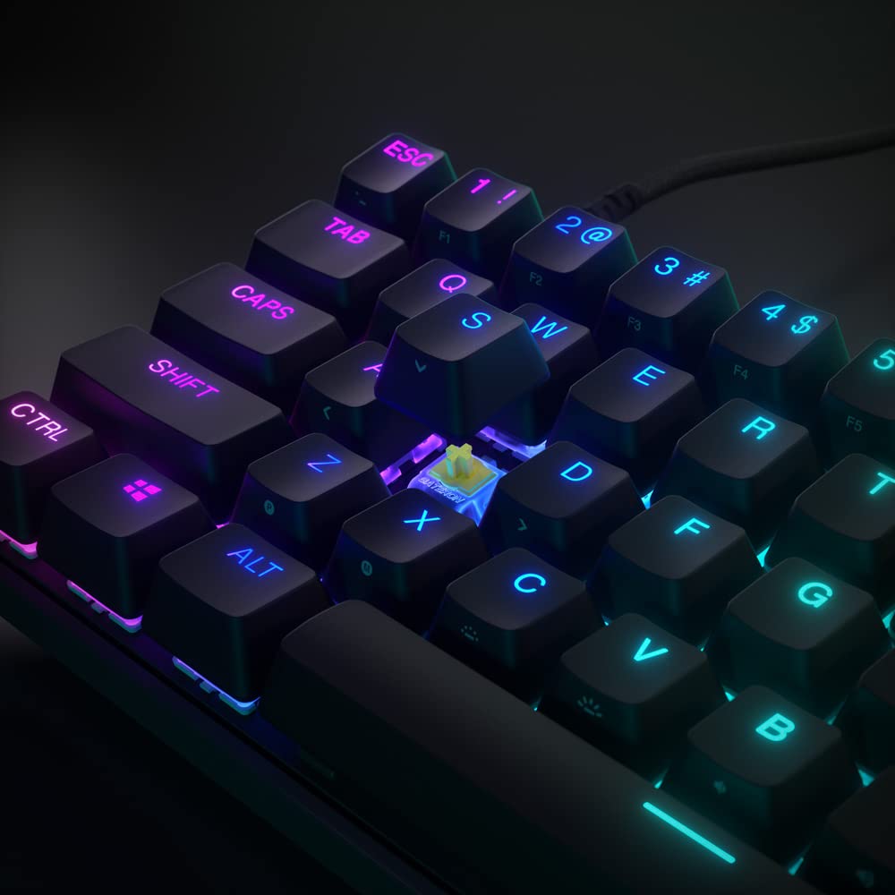 SteelSeries Apex 9 Mini 60% Compact Mechanical Gaming Keyboard with Optical Switches - Hot-Swappable, 2-Point Actuation - Nordic QWERTY Layout for Esports, PC & Mac Gaming (Ideal for Competitive Gaming & Small Desks)