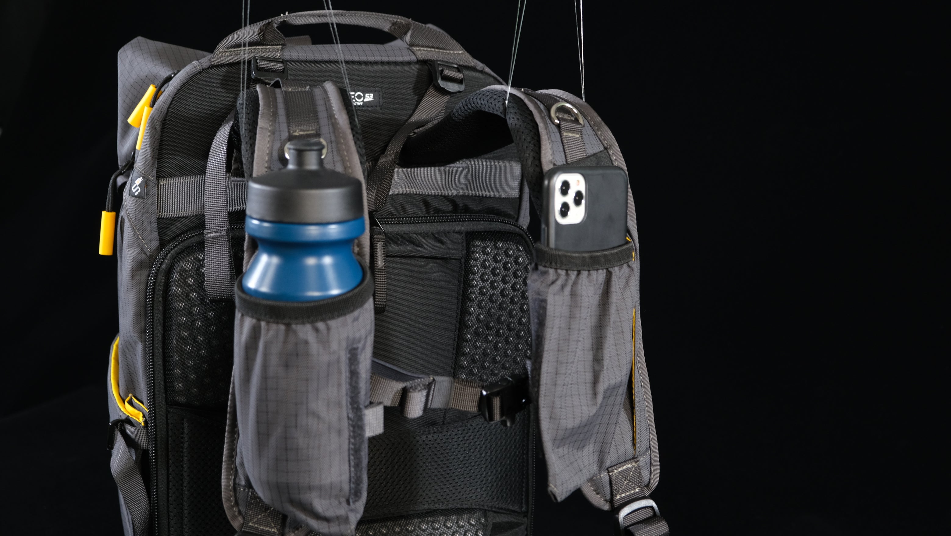 VEO Active 46 Khaki Green Camera Backpack with USB Charging Port - Waterproof DSLR Bag for Travel & Outdoor Photography - Perfect for Hiking, Camping & Professional Photographers