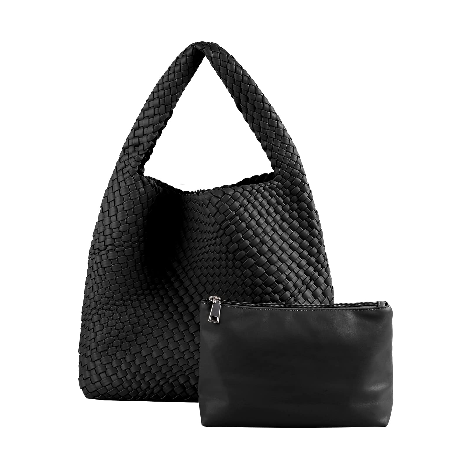 Soft Leather Woven Tote Bag for Women - Stylish Shoulder Bag for Daily Use & Shopping