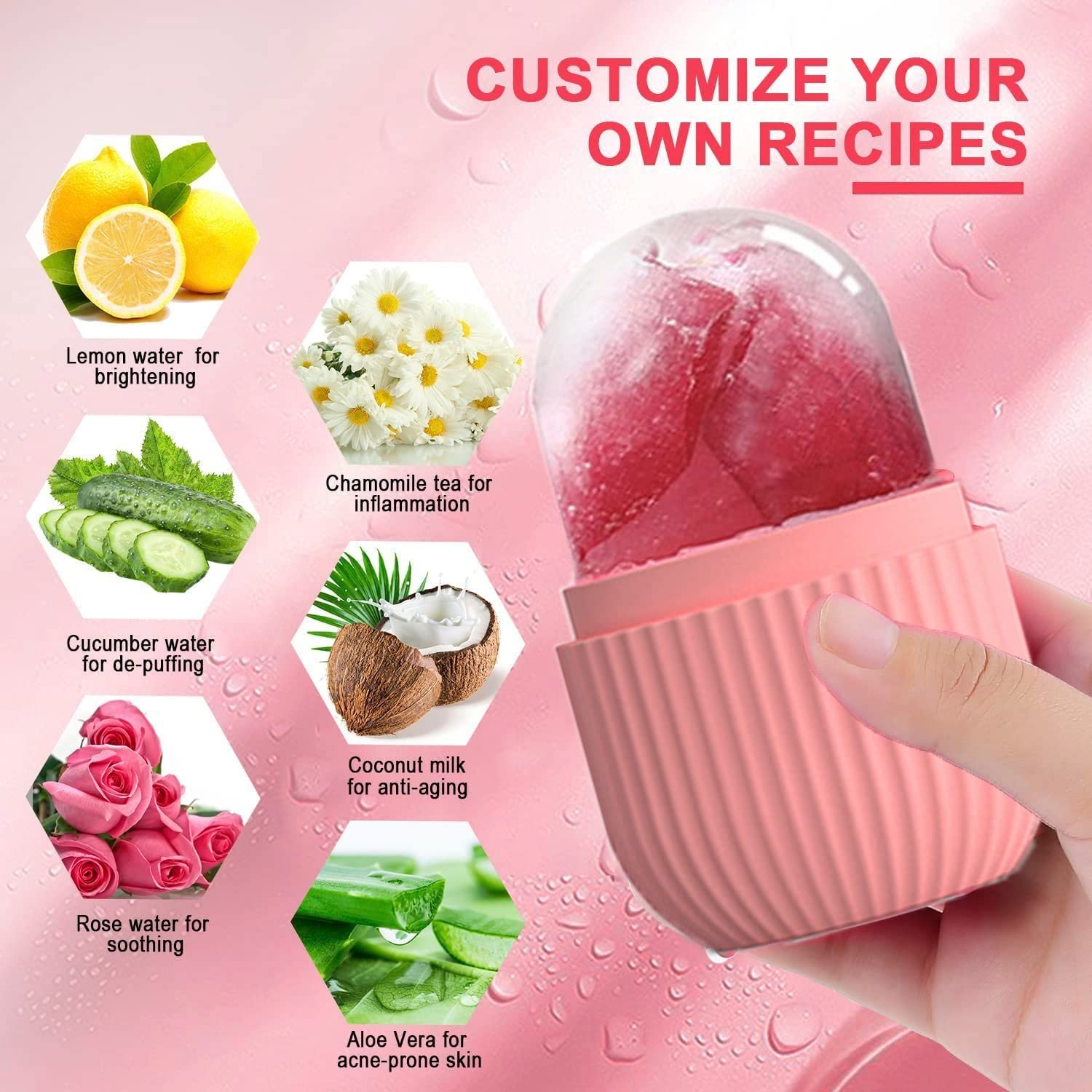 **Upgraded CPD Empire Ice Roller for Face & Eye – Cooling Facial Massage Tool, Skin Care & Beauty, Silicone Ice Mold for Puffiness & Dark Circles – Perfect for Morning Routine & Post-Workout Recovery**