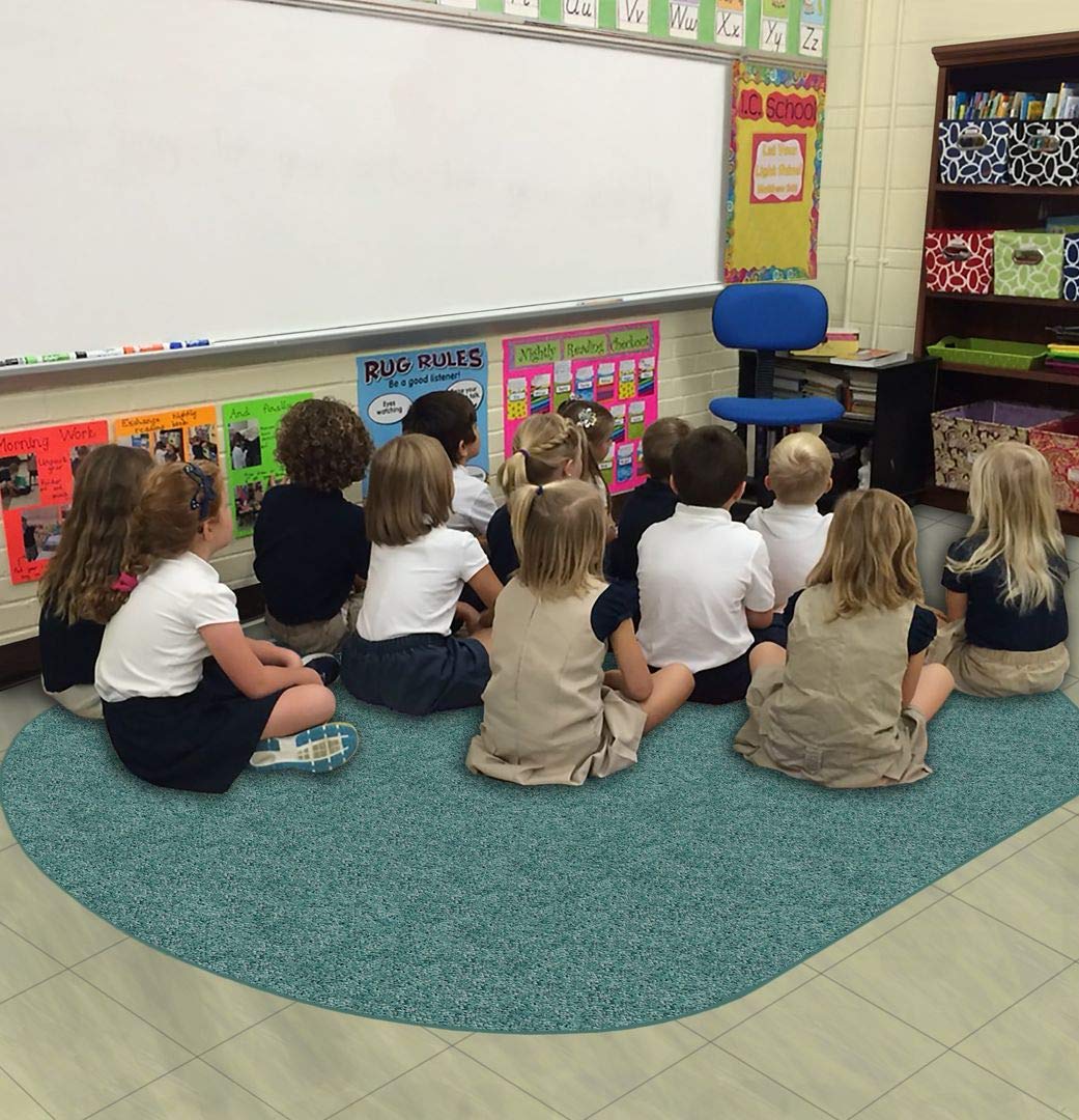 7'X10' Oval Surfer Dude Kids Crazy Carpet - Stain & Odor Resistant Area Rug for Home, School | Pet & People Friendly | Perfect for Playrooms, Bedrooms & Classrooms