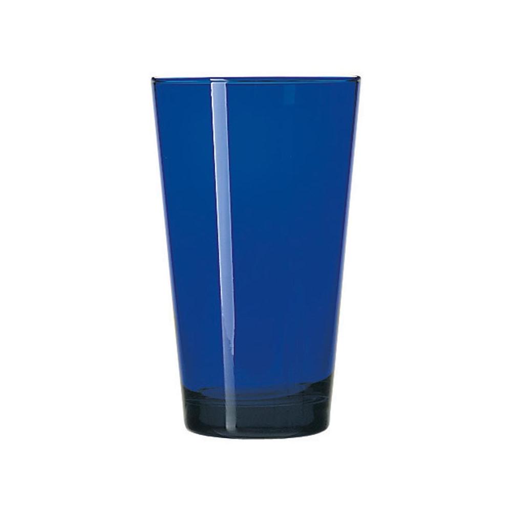 Libbey Cobalt Blue 17 Oz Insulated Cooler Glasses - Set of 12 - Shatter-Resistant Drinking Cups for Beer, Cocktails & Iced Beverages - Perfect for Parties, BBQs & Outdoor Gatherings