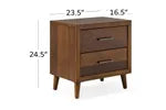 Mackenzie Nightstand - Modern Bedside Table with Storage Drawer, Wooden End Table for Bedroom, Living Room, or Office - Perfect for Small Spaces & Home Decor