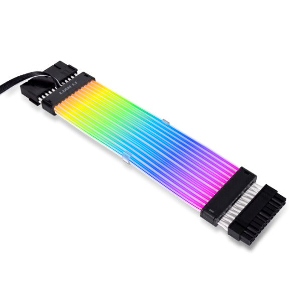 Lian Li Strimer Plus 24-Pin RGB LED Power Extension Cable V2 - Customizable Lighting for PC Gaming Setup & Case Modding