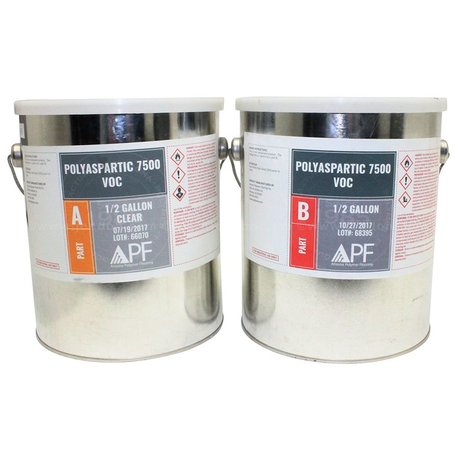 APF Polyaspartic 7500 VOC Low-Odor Floor Coating - Durable Protective Finish for Garages, Basements & Commercial Spaces