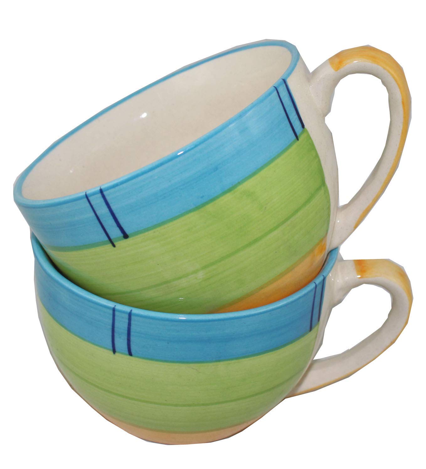 Premium Ceramic Soup Bowls Set of 2 - 16oz Porcelain Serving Bowls for Soup, Salad, Pasta & Dessert - Microwave & Dishwasher Safe - Elegant Dinnerware for Home & Restaurant Use (MCH-36)