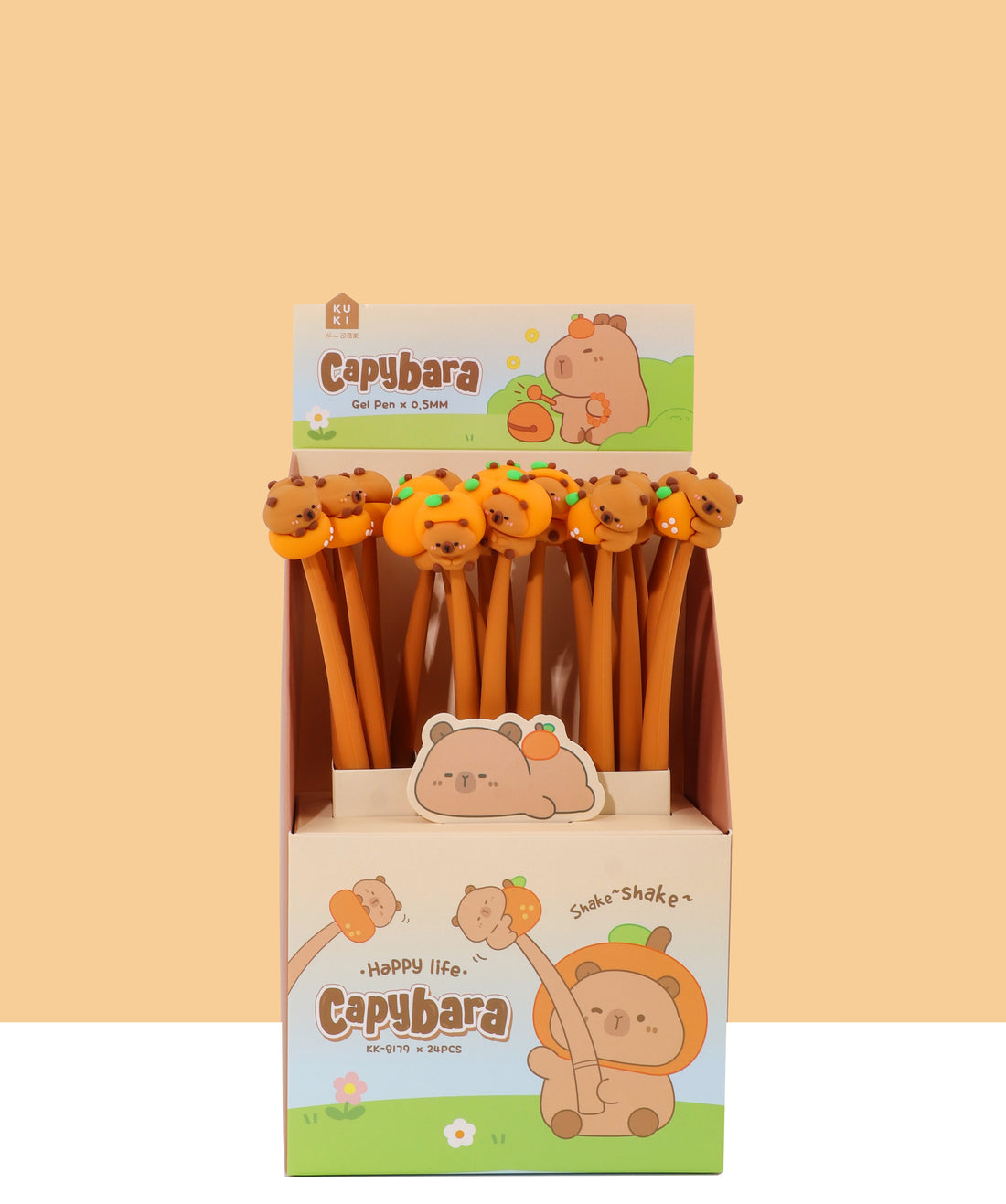 Funny Capybara Wiggle Gel Pen Set - Cute Animal Design, Smooth Writing for School, Office & Note Taking - Perfect Gift for Stationery Lovers & Capybara Fans
