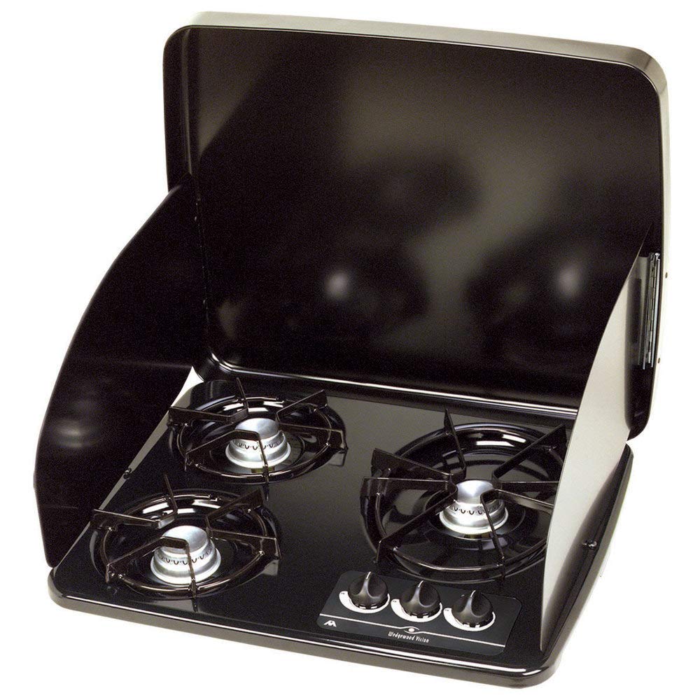 Atwood 56459 Stainless Steel Drop-in Burner Cover for RV Stove - Durable Gas Range Protector for Camping & Outdoor Cooking