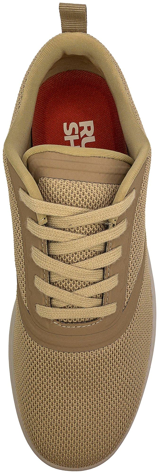 RUGGED SHARK Men's Catalina Mesh Water Shoes for Beach, Pool & Outdoor Activities - Lightweight Quick-Dry Aqua Shoes in Tan/Grey/Black - Sizes 9-13 US
