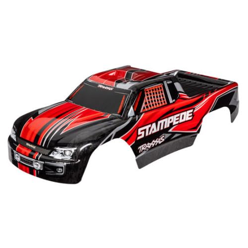 Traxxas 3651 Red Stampede & Stampede VXL RC Truck Body - Durable Replacement Part for Off-Road Bashing & Racing
