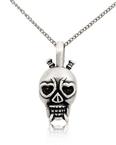 Gothic Skull-5-Pewter-Chain