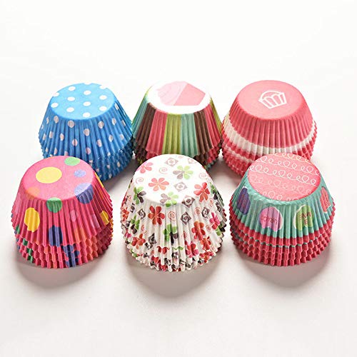 Colorful 100-Piece Paper Muffin & Cupcake Liners - Eco-Friendly Baking Cups for Parties, Weddings, and Home Baking | Disposable Muffin Wrappers for Perfect Portion Control
