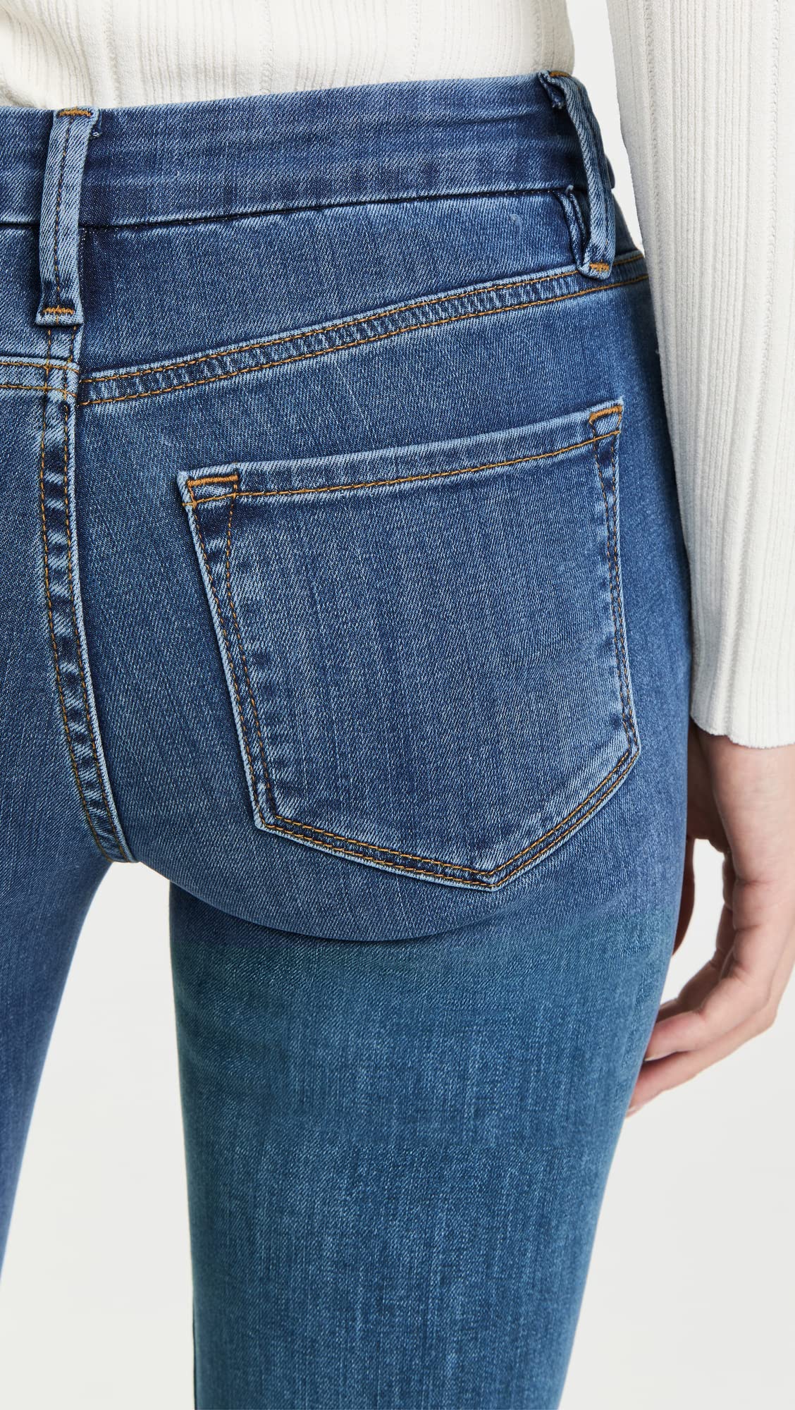 FRAME Women's Boot Cut Jeans - High Waist Stretch Denim Pants for Casual Wear & Night Out | Perfect for Work, Date Night and Everyday Style