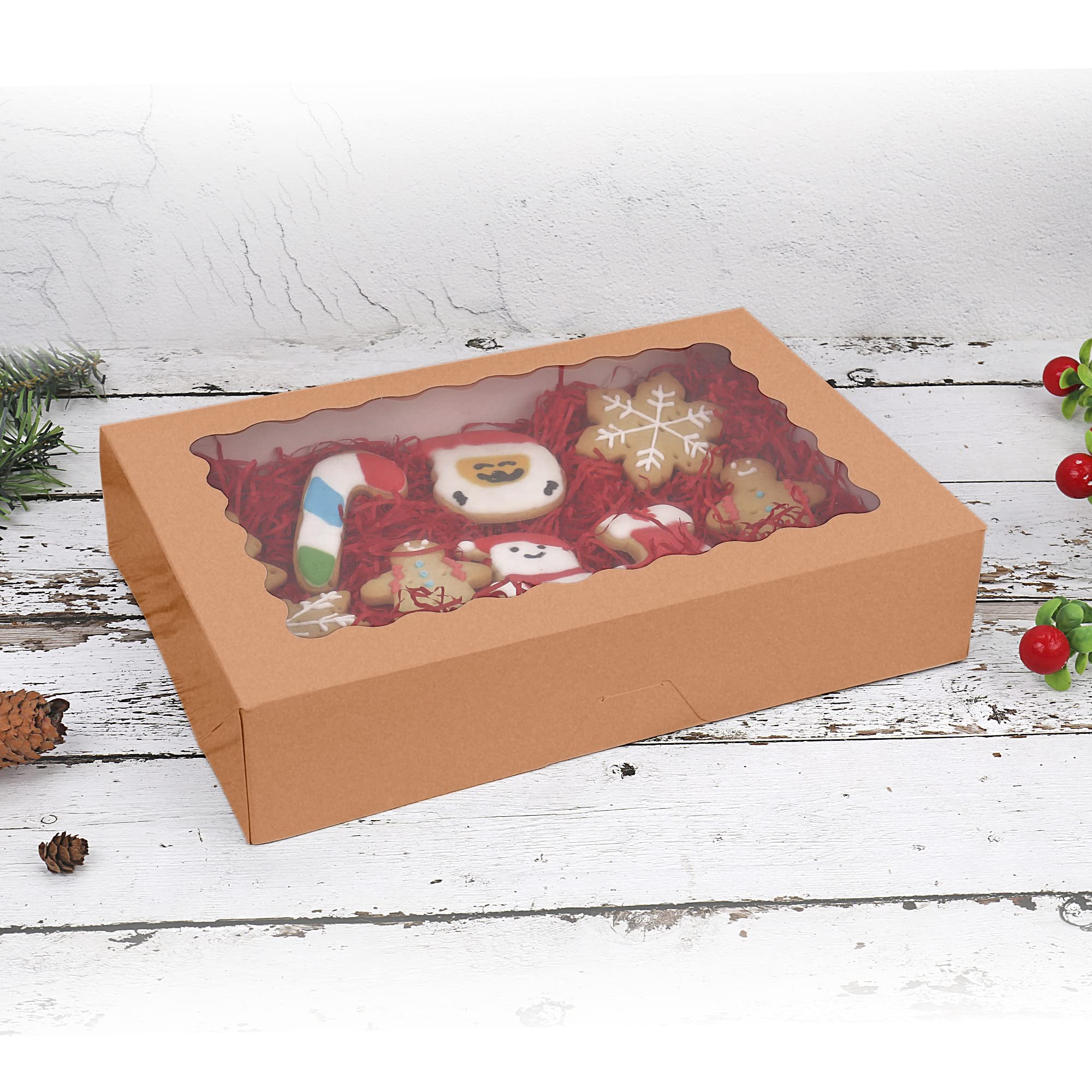 20-Pack Bakery Boxes with Window - 12
