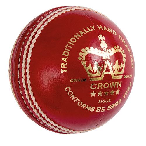 Gray Nicolls Crown 5 Star Cricket Ball - Premium Leather Cricket Ball for Professional Matches & Training - Perfect for Club Games, Practice Sessions & Competitive Play