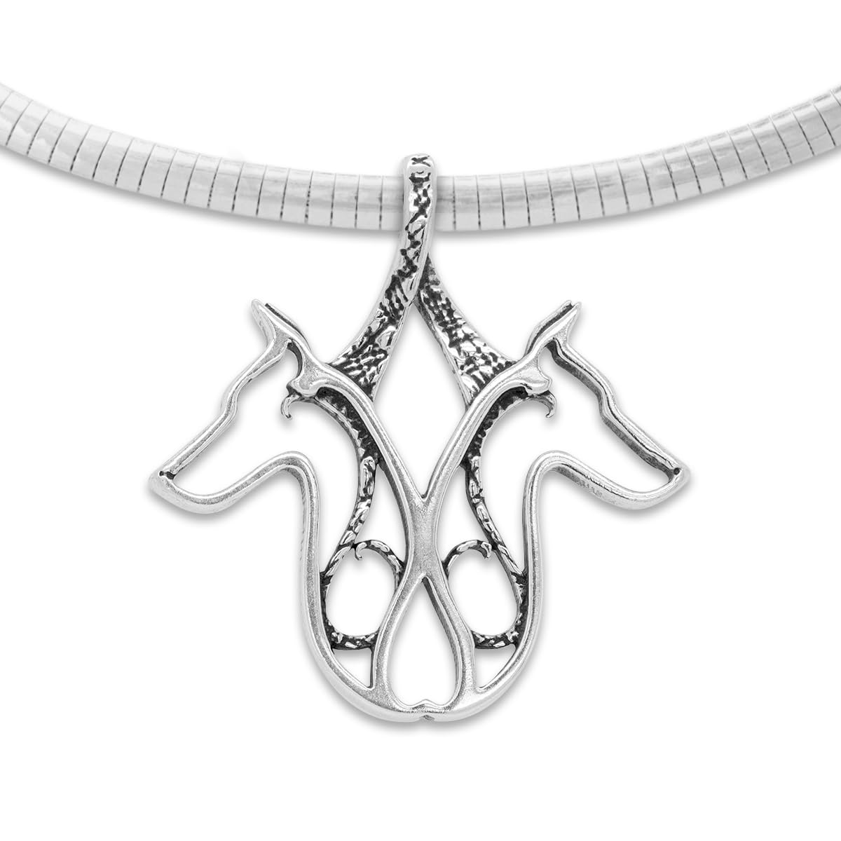 Doberman Pinscher Necklace Pendant - Sterling Silver Dog Jewelry Gift for Doberman Lovers | Perfect for Mother's Day, Birthday & Pet Memorial Gifts