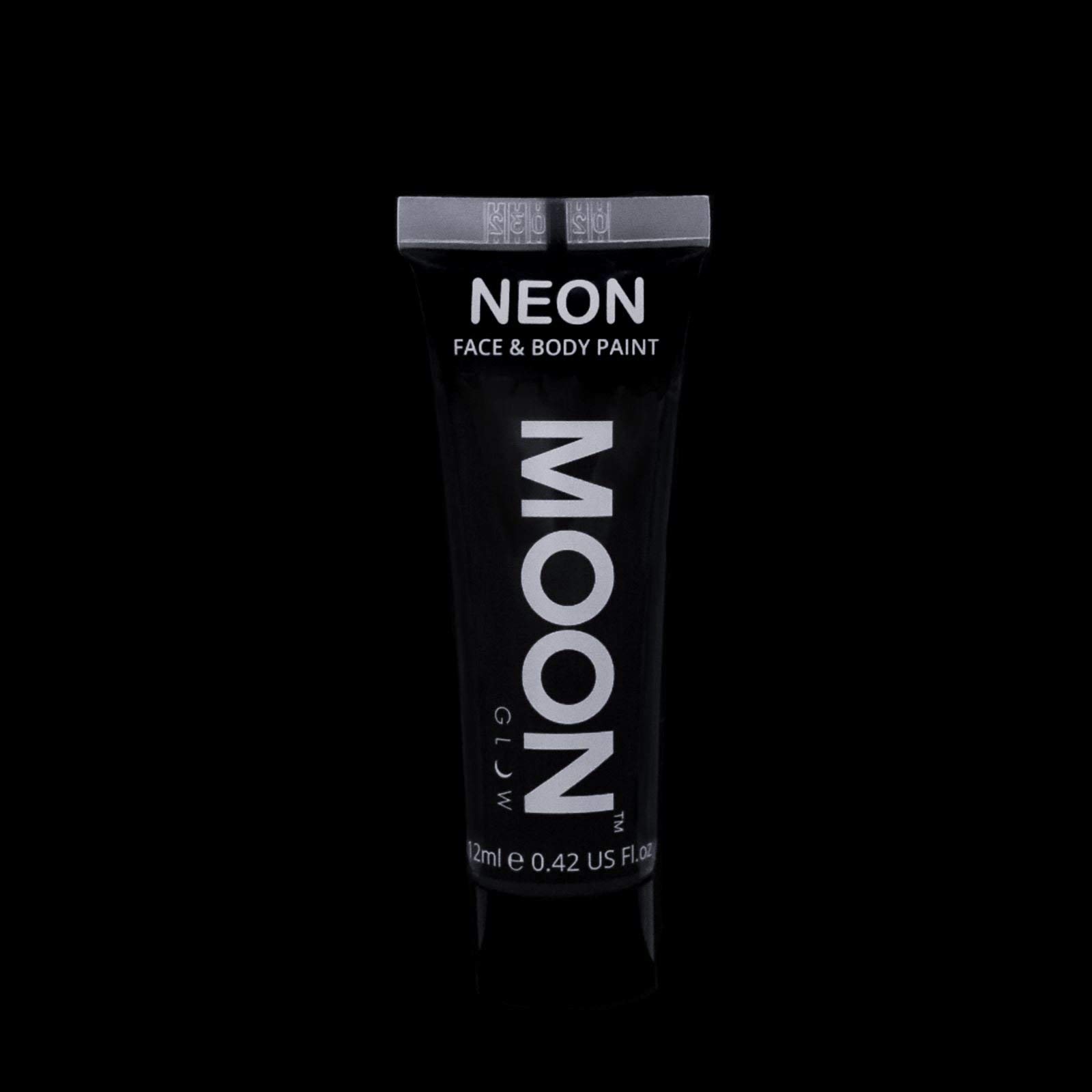 0.42oz Neon Face & Body Paint - Black | Non-Toxic, Water-Based, Vibrant Colors for Halloween, Cosplay, Festivals & Body Art | Safe for Kids & Adults