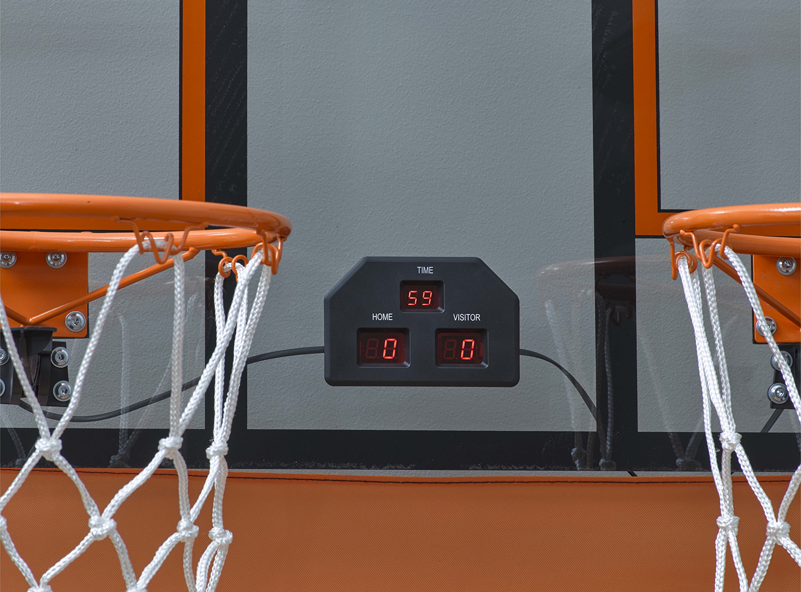 Atomic Slam Dunk Basketball Shootout Game Set with 4 Mini Basketballs, Air Pump & Needle - Perfect for Indoor/Outdoor Sports, Kids Birthday Parties & Family Game Nights