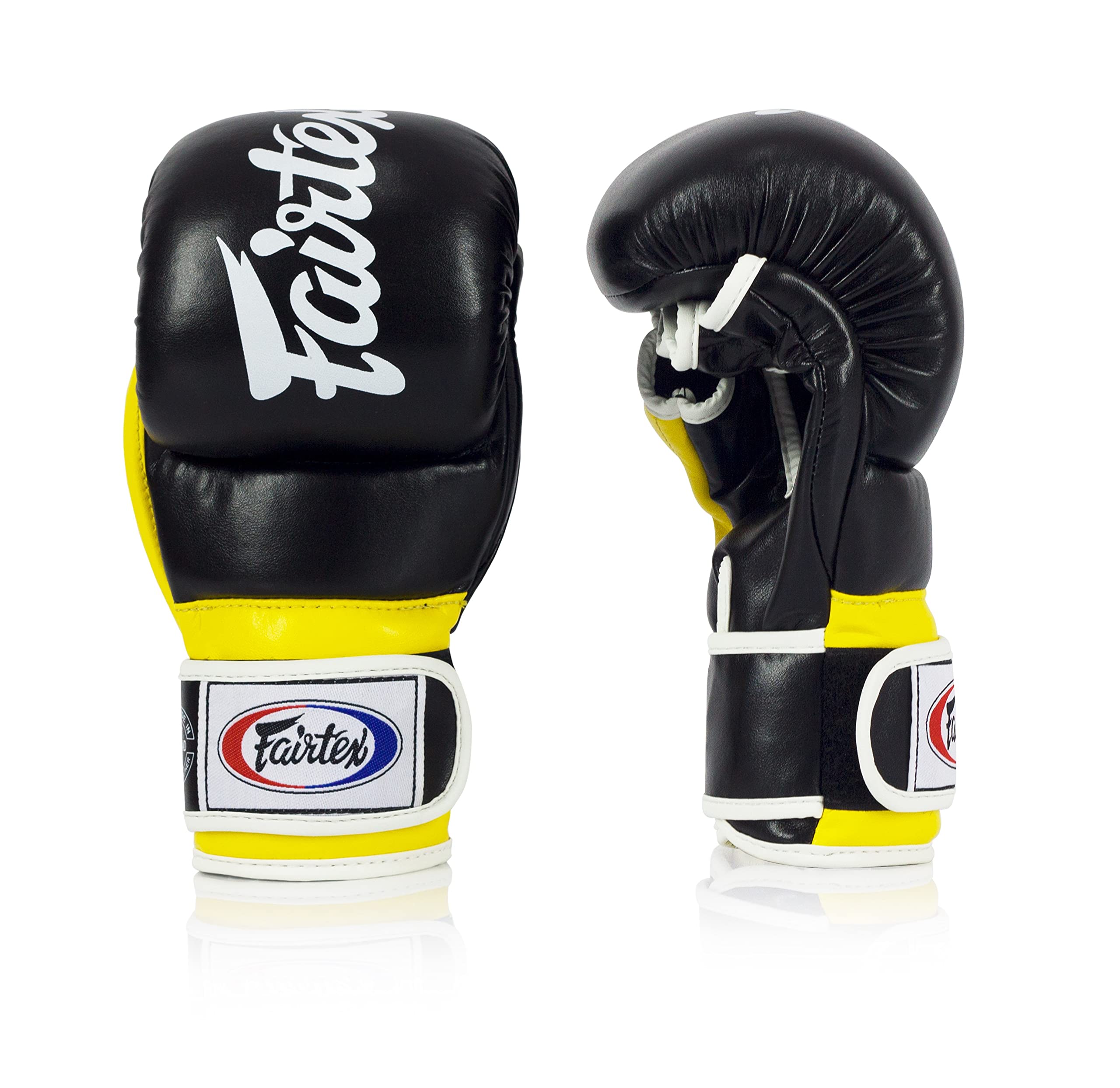 Fairtex FGV18 Muay Thai Boxing Gloves for Men, Women & Kids - Premium Leather MMA Training Gloves for Kickboxing, Martial Arts & Fitness | Lightweight & Shock Absorbent | Ideal for Sparring, Bag Work & Competition