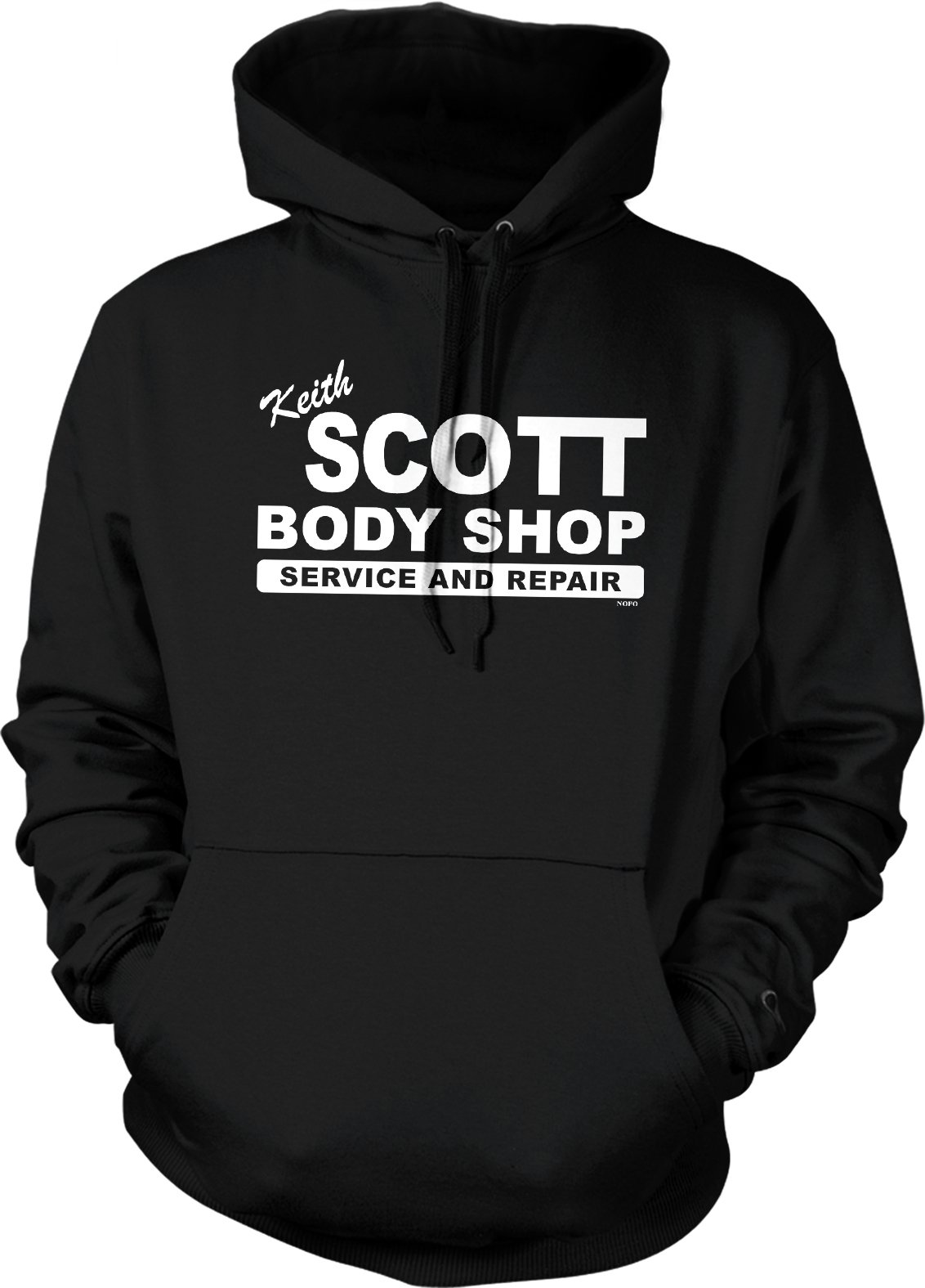 Keith Scott Body Shop Hooded Sweatshirt for Men & Women | Cozy Pullover Fleece Hoodie | Perfect for Gym, Casual Wear & Outdoor Activities