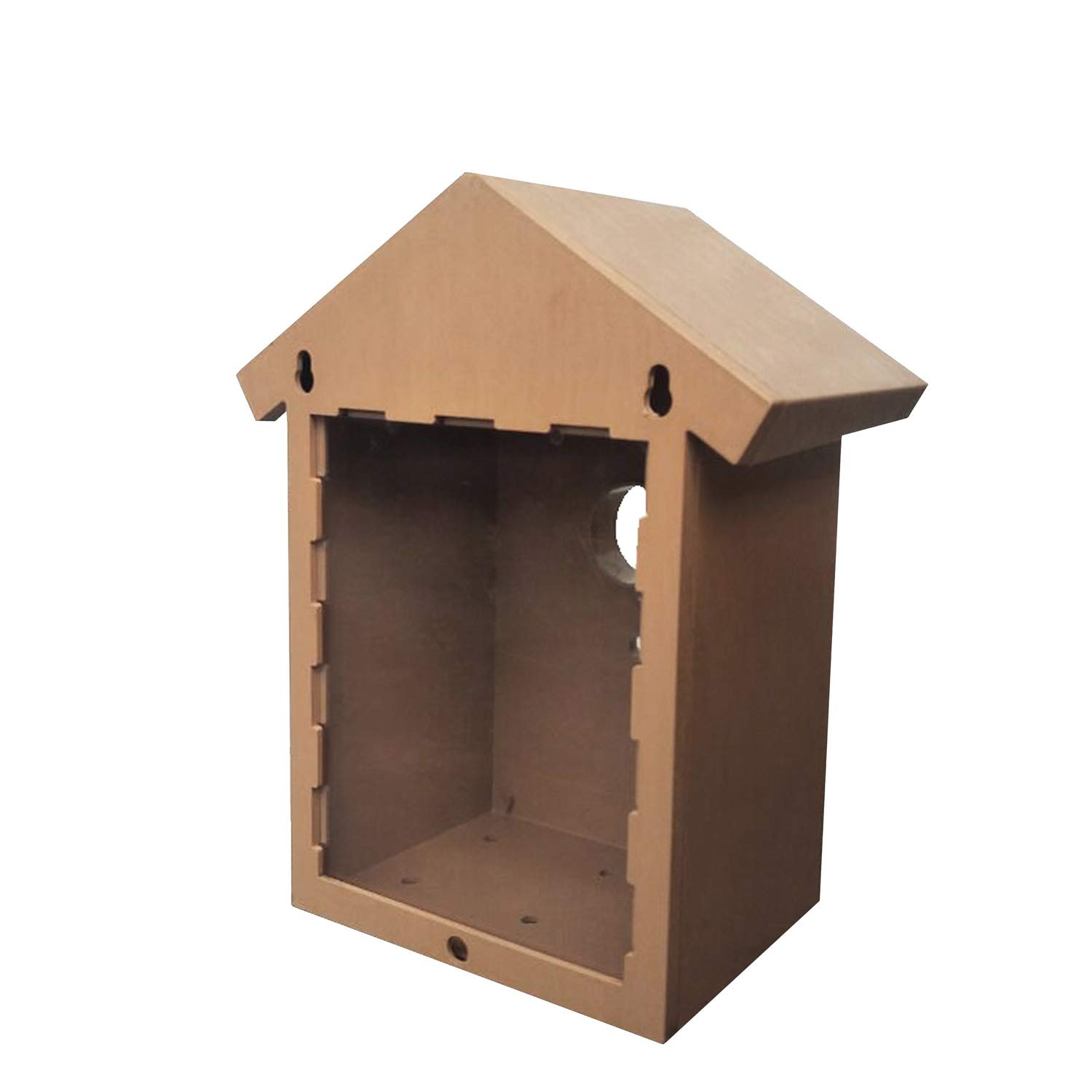 FixtureDisplays® Clear Window Bird Feeder with Mirrored Back - Suction Cup Mount for Outdoor Bird Watching - Perfect for Garden, Patio & Window Viewing