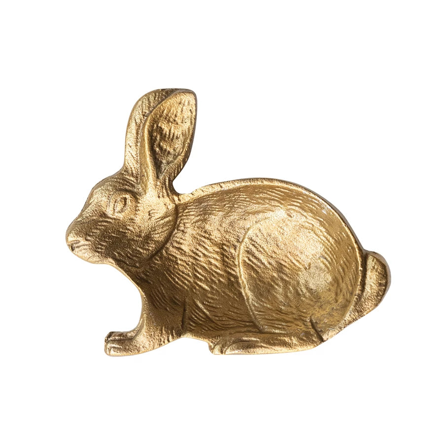 24K Gold Plated Rabbit Dish - Elegant Decorative Bowl for Home Decor, Gift Giving & Special Occasions
