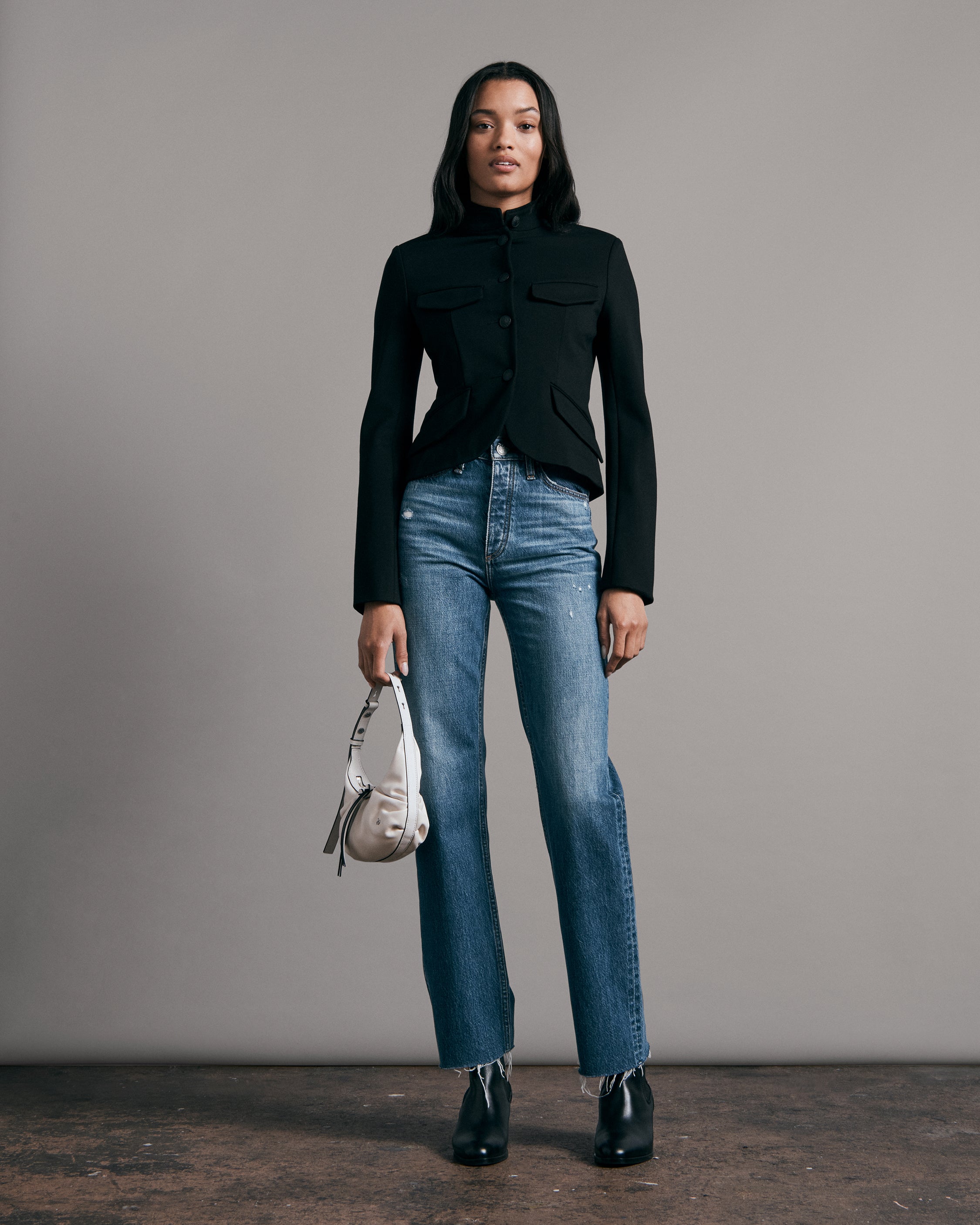 Alex High Rise Straight Jeans for Women - Slimming Stretch Denim Pants - Perfect for Casual Wear, Office & Date Night