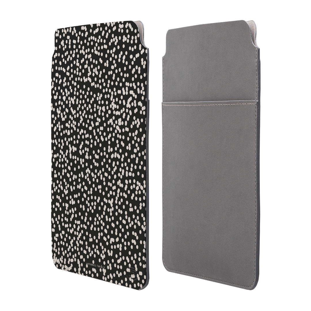 Stylish Mini Confetti Noir Laptop & iPad Sleeve Case - Protective 13 Inch MacBook Air/Pro Cover - Perfect for Work, Travel & School Accessories