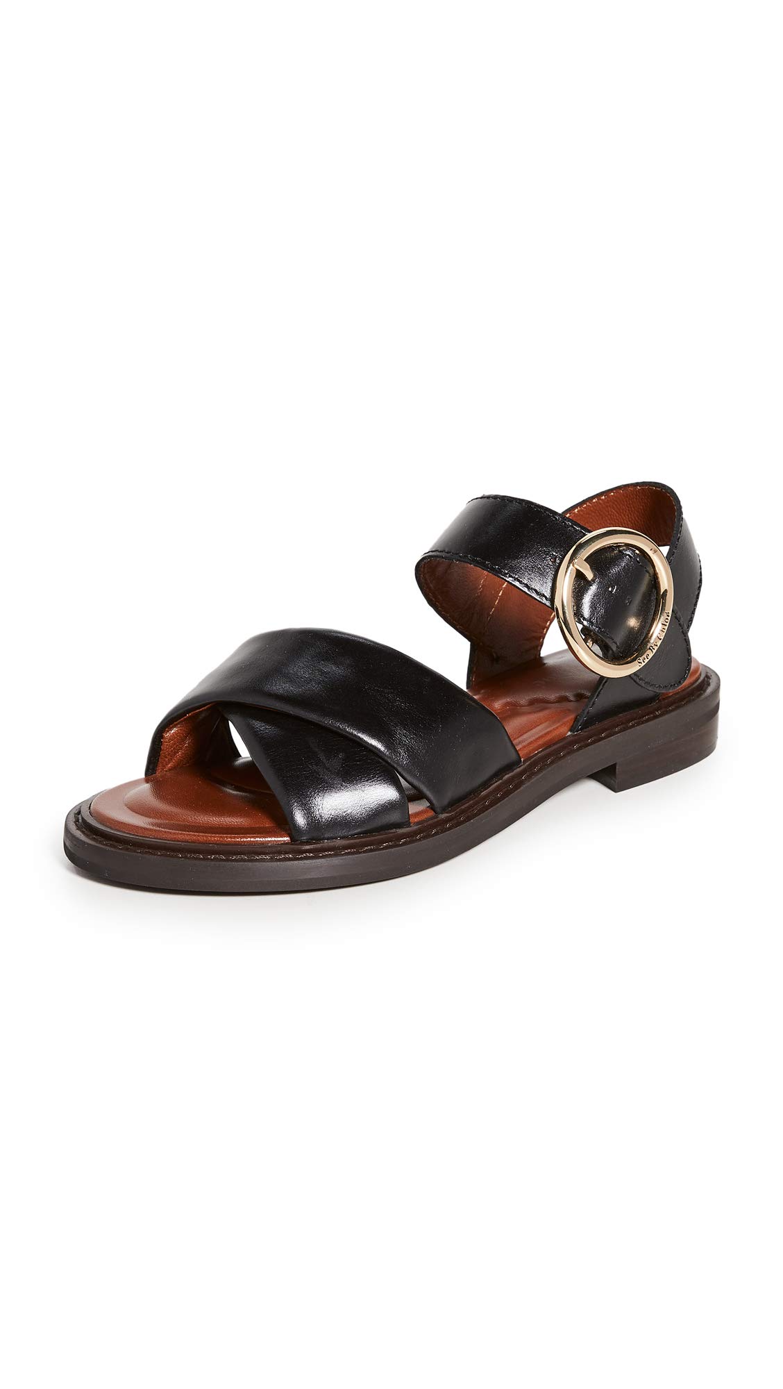 See by Chloe Women's Lyna Sandals - Comfortable Leather Strappy Heels for Summer, Weddings & Date Nights