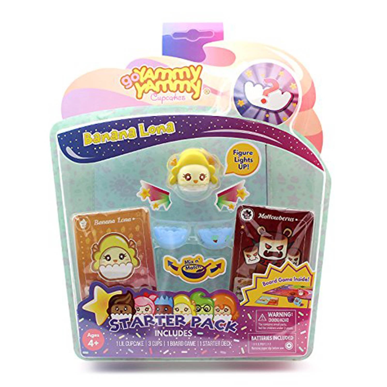 Beecrazee Go Yammy Yammy Cupcakes Banana Lona Starter Pack - Perfect for Birthday Parties, Baby Showers & Kids' Dessert Tables