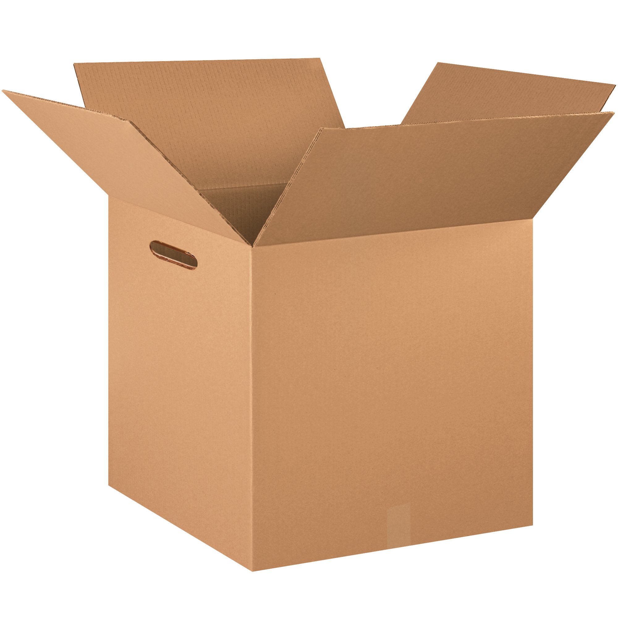 Aviditi Heavy Duty Double Wall Corrugated Cardboard Boxes 24x24x24 Inches - 10 Pack Kraft Moving Boxes with Hand Holes for Secure Packing, Shipping & Storage | Ideal for Home Moves, Warehouse Storage & E-commerce Shipping (HD242424DWHH)