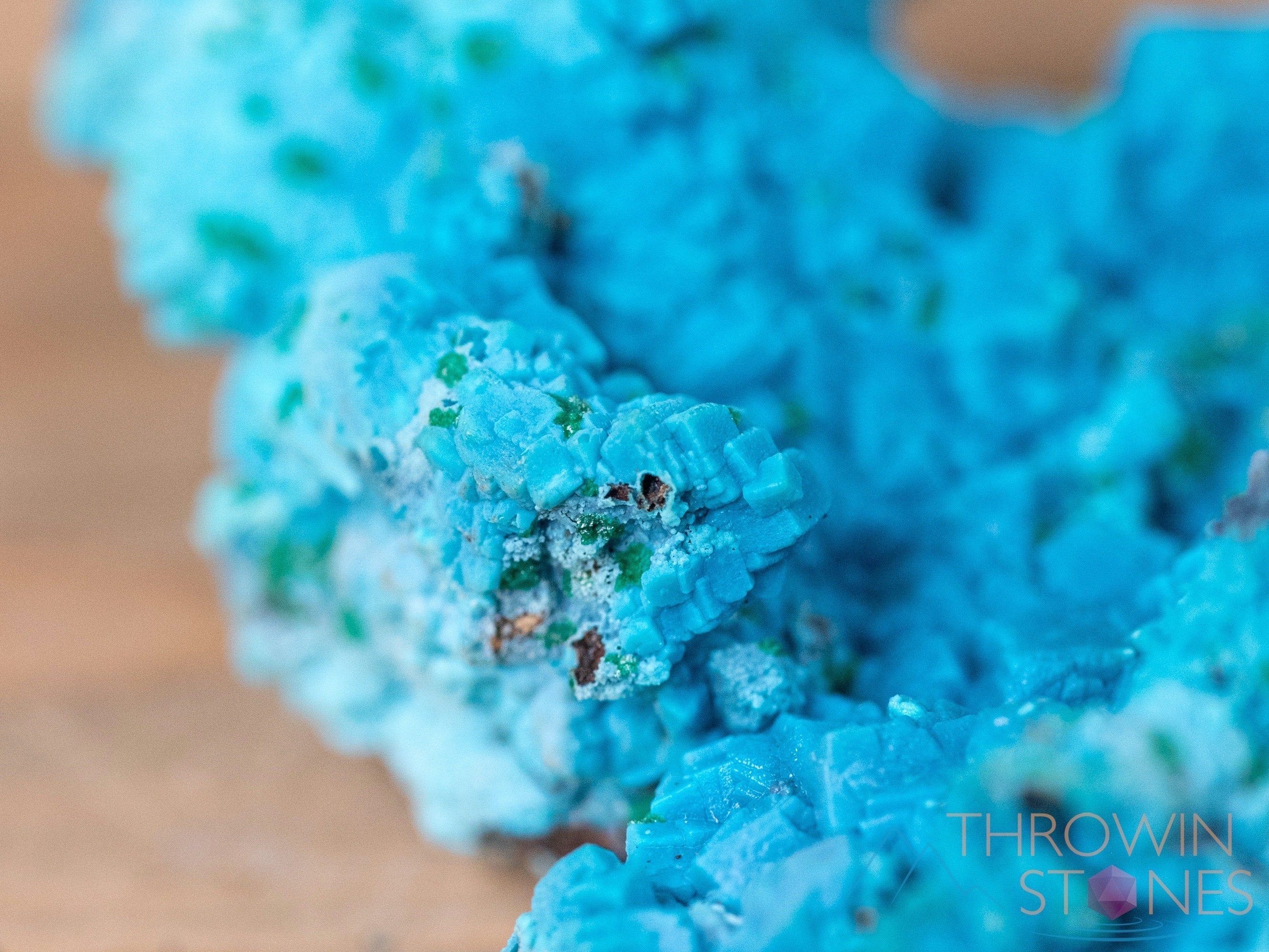 Natural CHRYSOCOLLA Pseudomorph after AZURITE & MALACHITE Raw Crystal with Calcite - Healing Stone Collection, Unique Housewarming Gift, Spiritual Home Decor for Meditation & Energy Cleansing | Raw Gemstone Specimen 40491