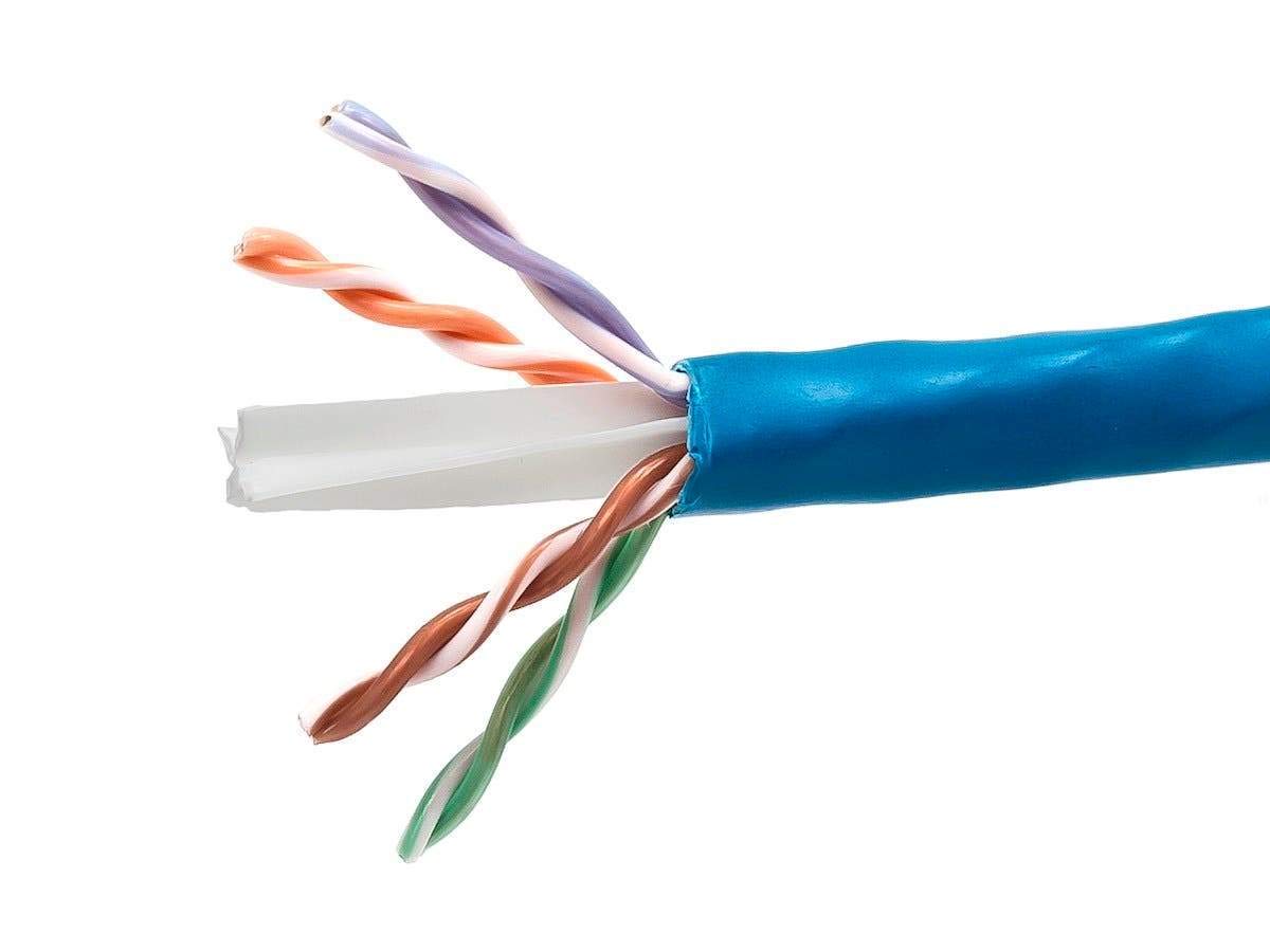 Monoprice Cat6A Ethernet Bulk Cable - 1000ft Solid Bare Copper Wire, 550MHz, 10Gbps UTP CMR Rated, 23AWG (Blue) - Perfect for Home Networking, Office Setup & High-Speed Data Centers