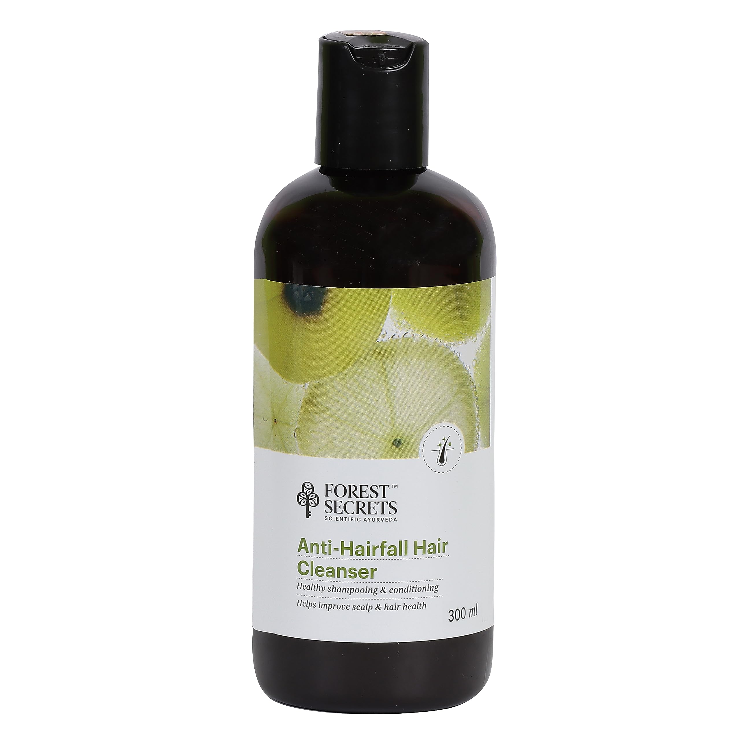 Forest Secrets Anti-Hairfall Hair Cleanser 300ml - Ayurvedic Hair Loss Control Shampoo with Methi, Amla & Curry Leaves - Strengthens Hair Roots for All Hair Types - Perfect for Daily Use & Hair Growth Treatment