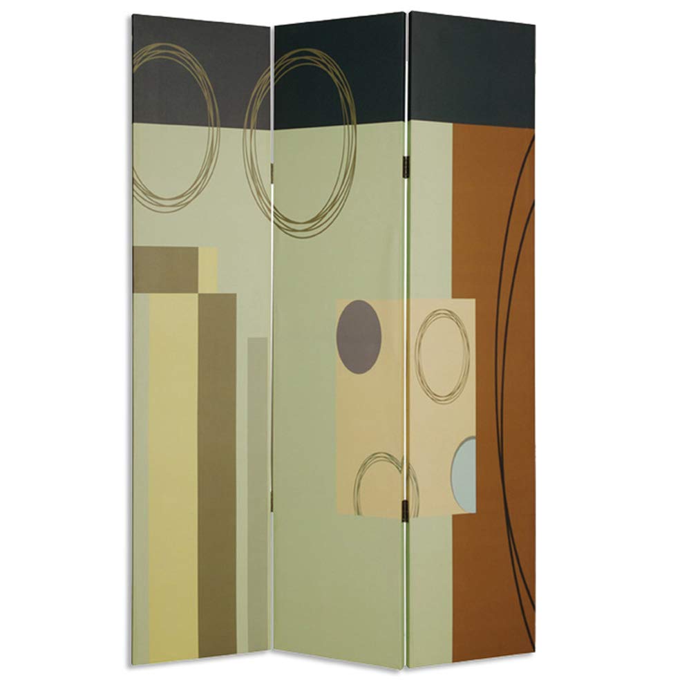 Haily Room Divider Screen - 6-Panel Folding Privacy Partition for Home & Office - Perfect for Bedroom, Living Room, and Studio Spaces