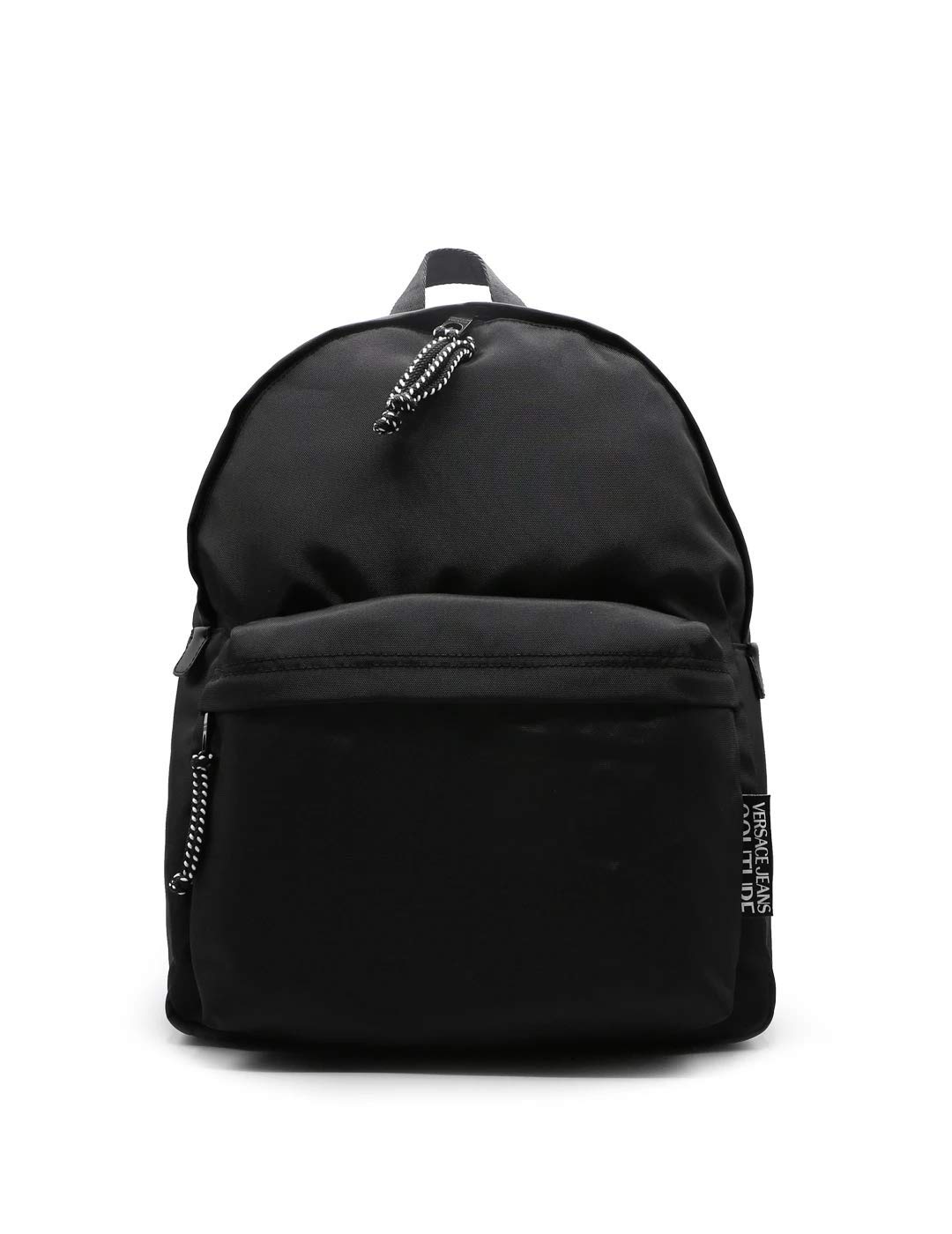 Versace Jeans Couture Men's Backpack - Stylish Black Designer Laptop Bag for Work, Travel & College | Durable Nylon Backpack with Adjustable Straps